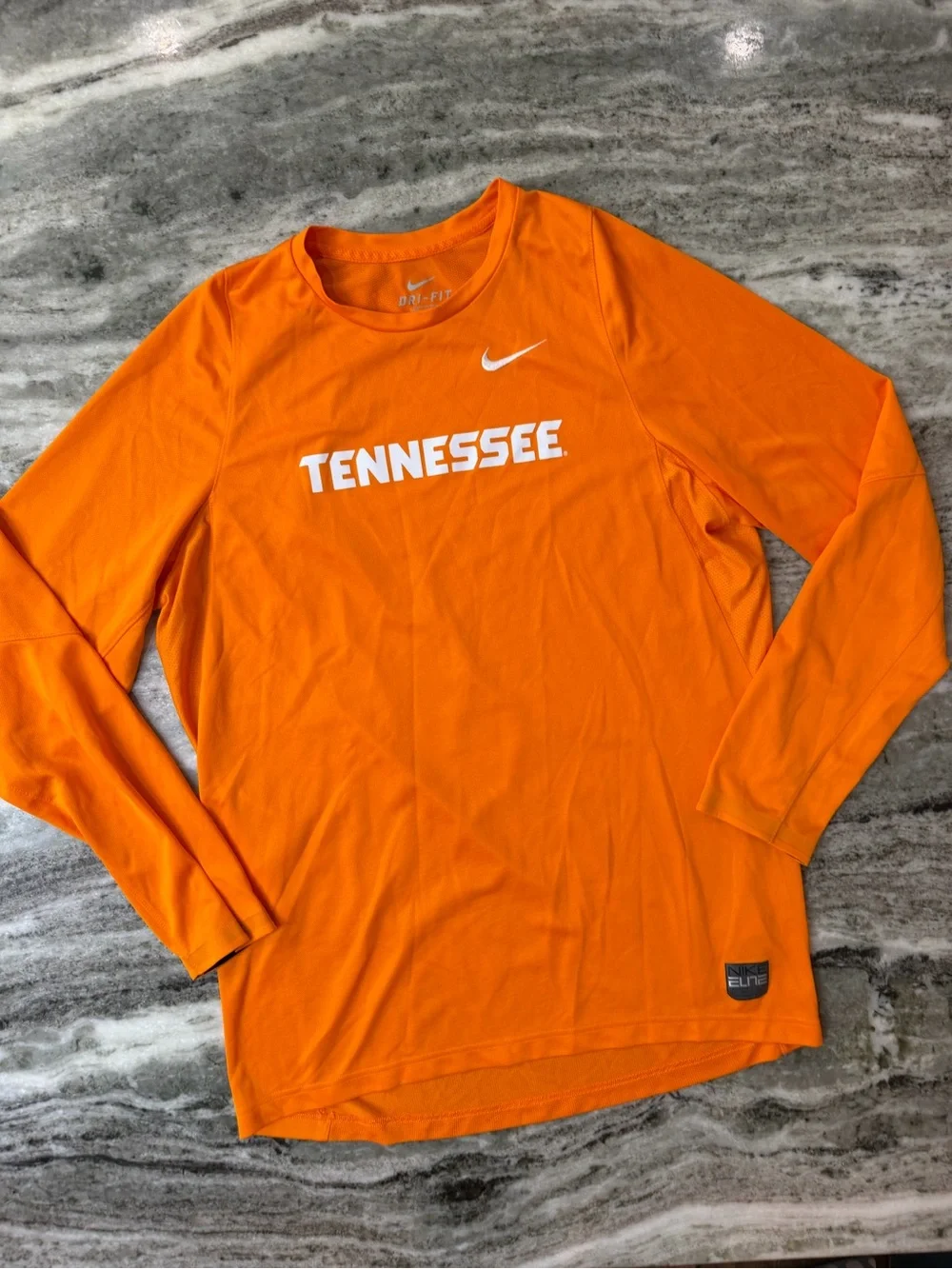 Nike Orange Long Sleeve Tennessee Top Men’s Large